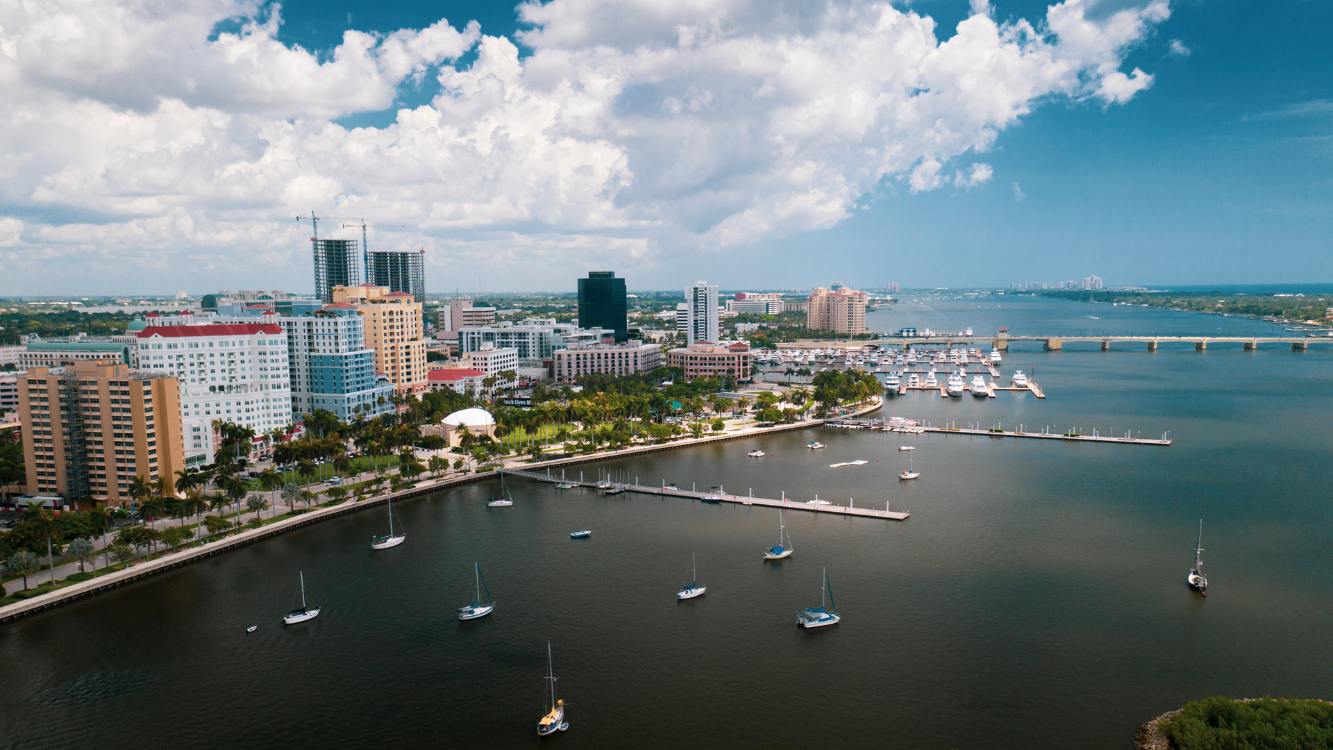 Arial View of West Palm Beach Florida